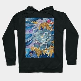 Kimono Floral Water Pattern Hoodie